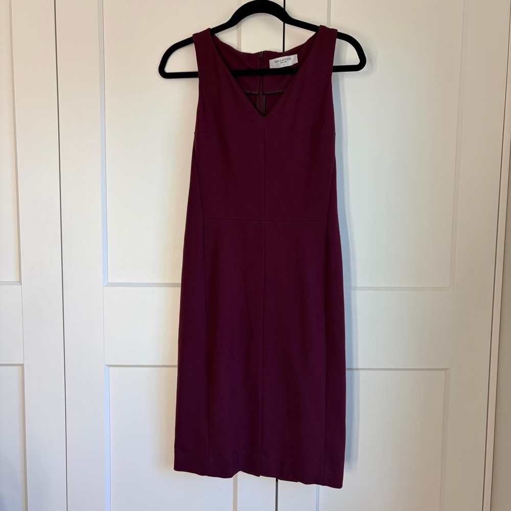 MM Lafleur Deep Burgundy Midi Dress | 4